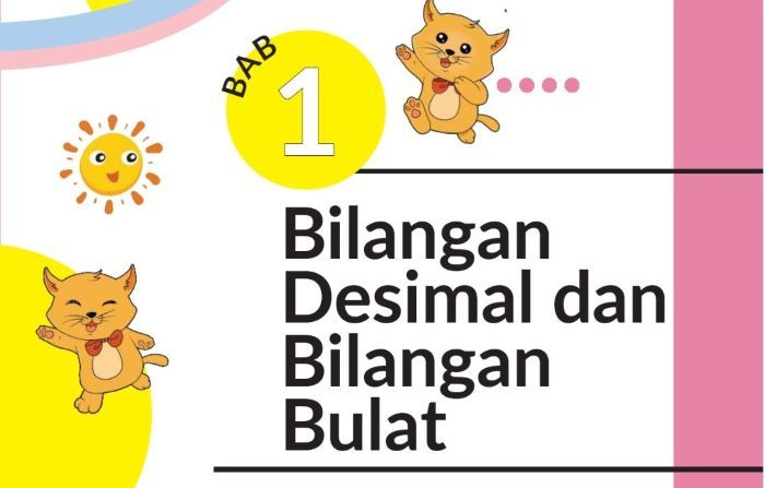 Soal Matematika kls 5 SD Bab 1 : Bilangan Desimal & Bulat